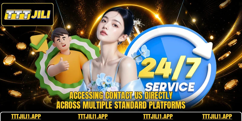 Accessing contact us directly across multiple standard platforms