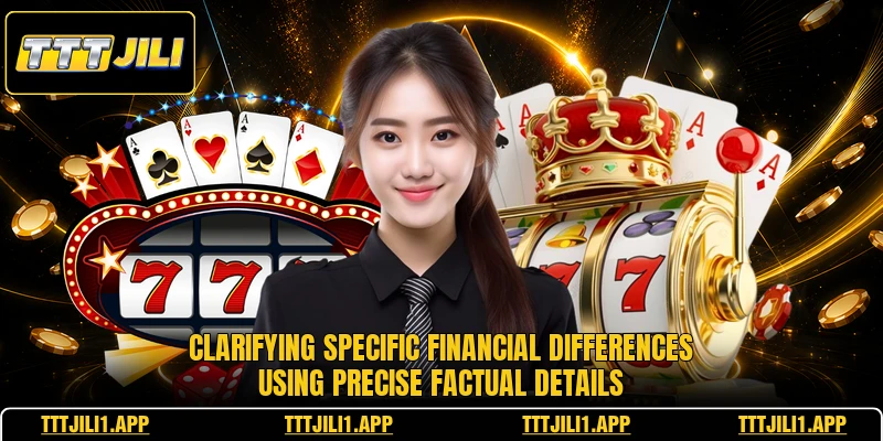 Clarifying specific financial differences using precise factual details