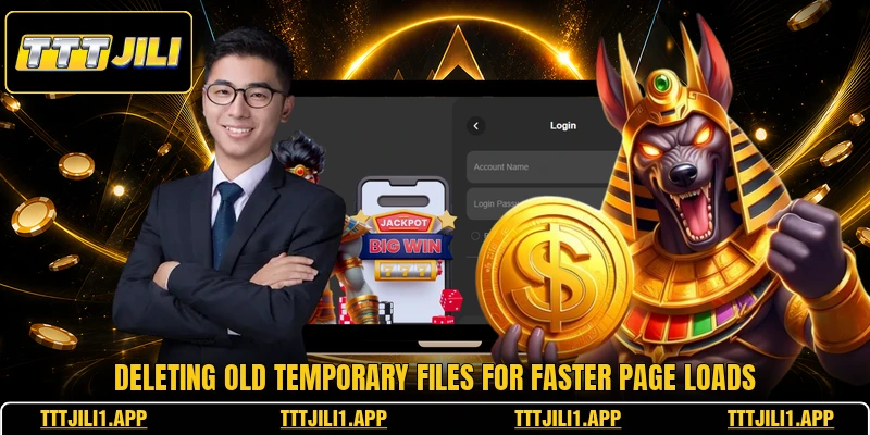 Deleting old temporary files for faster page loads