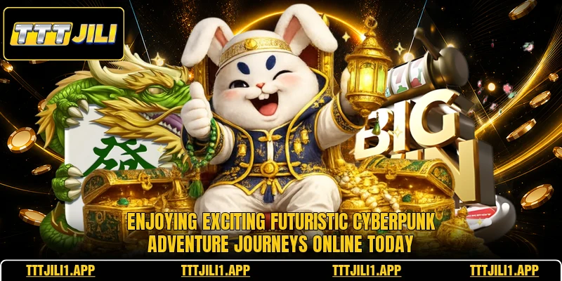 Enjoying exciting futuristic cyberpunk adventure journeys online today