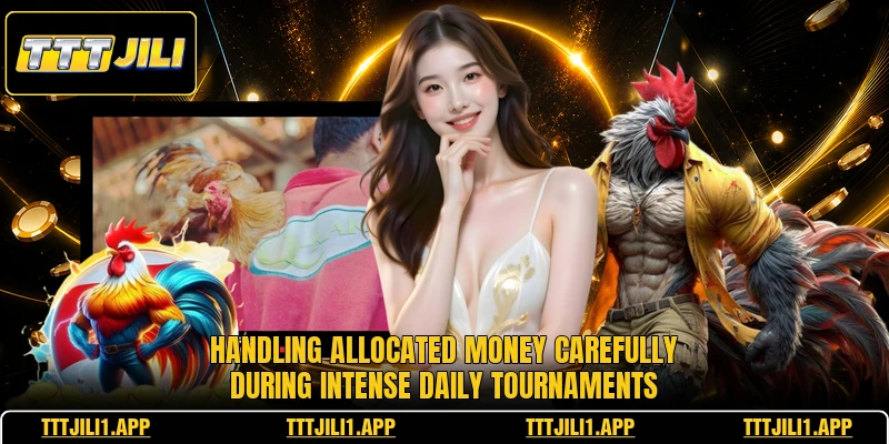 Handling allocated money carefully during intense daily tournaments