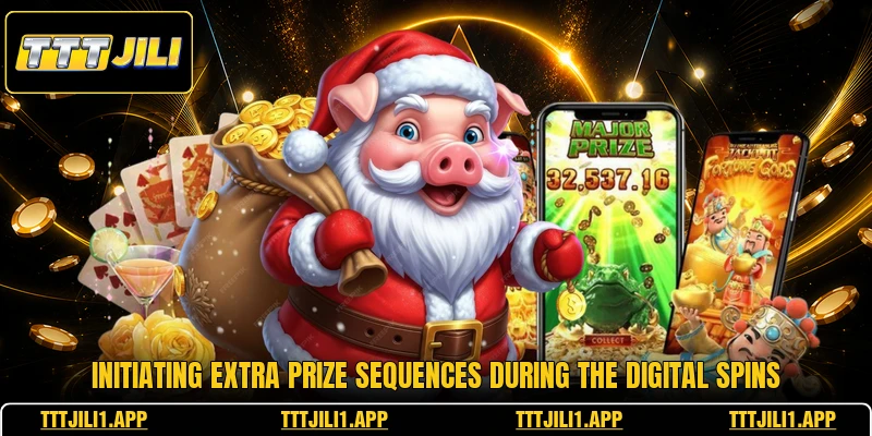 Initiating extra prize sequences during the digital spins